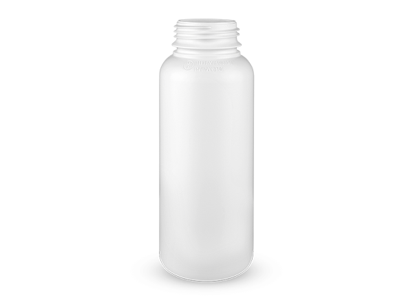 Frasco 500ml em PEAD ou COEX, boca 42mm na cor Branco